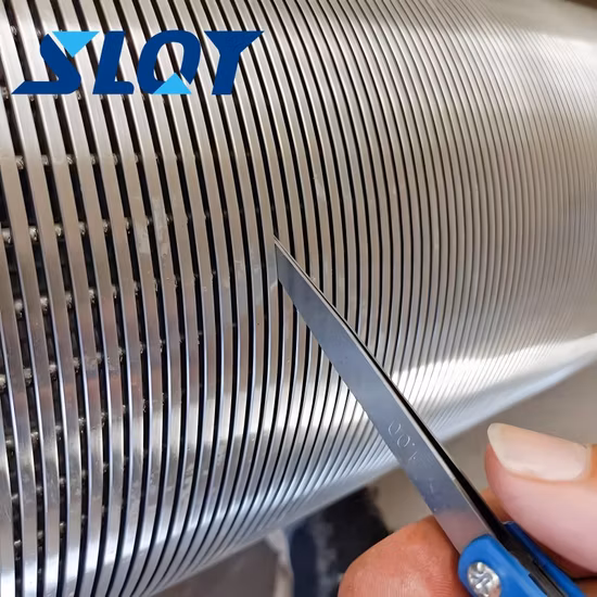 Tela de fio em cunha Tela enrolada em fio Johnson Screen